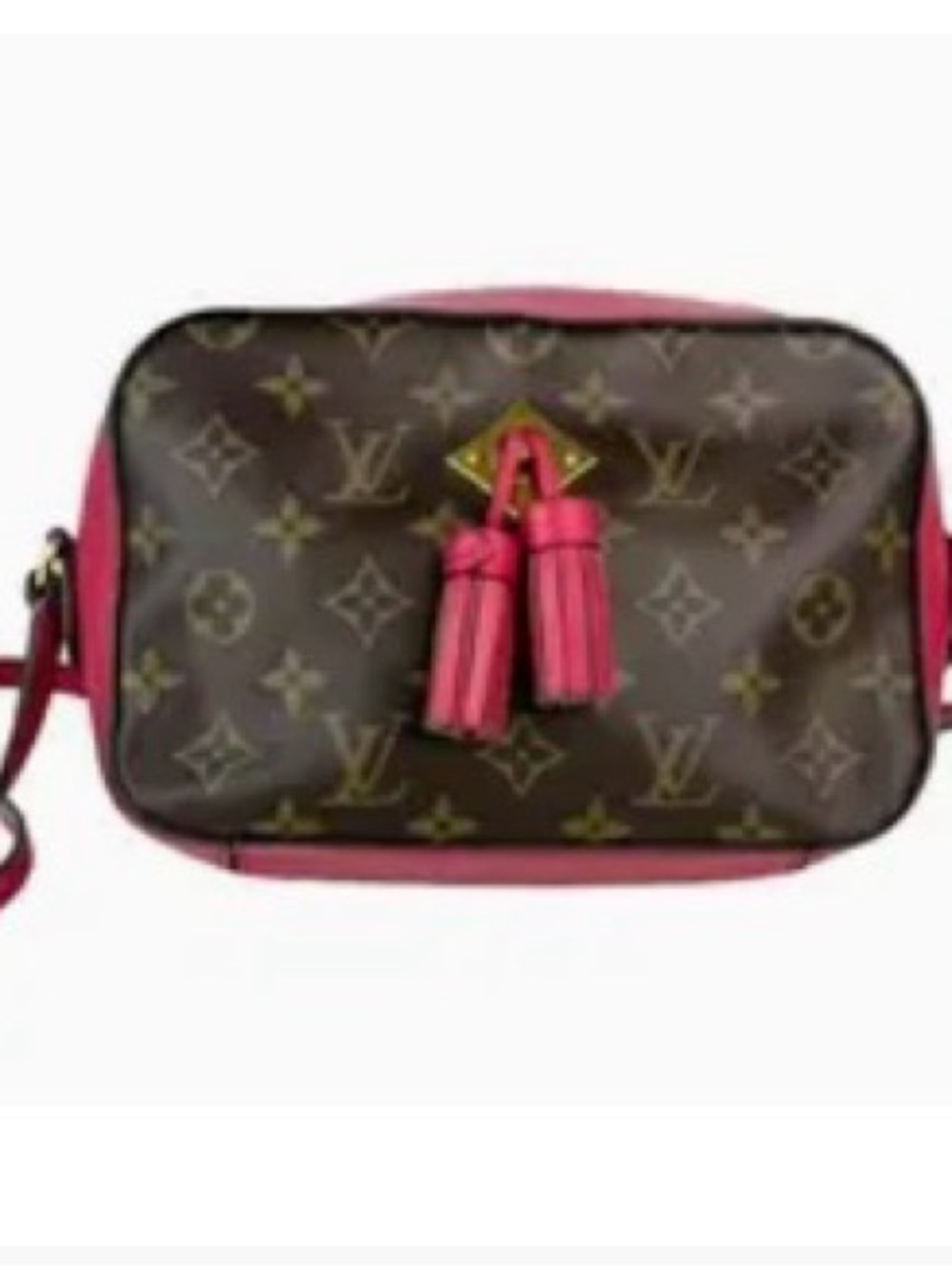 Louis Vuitton Saintonge Handbag Monogram Canvas with Leather crossbody bag